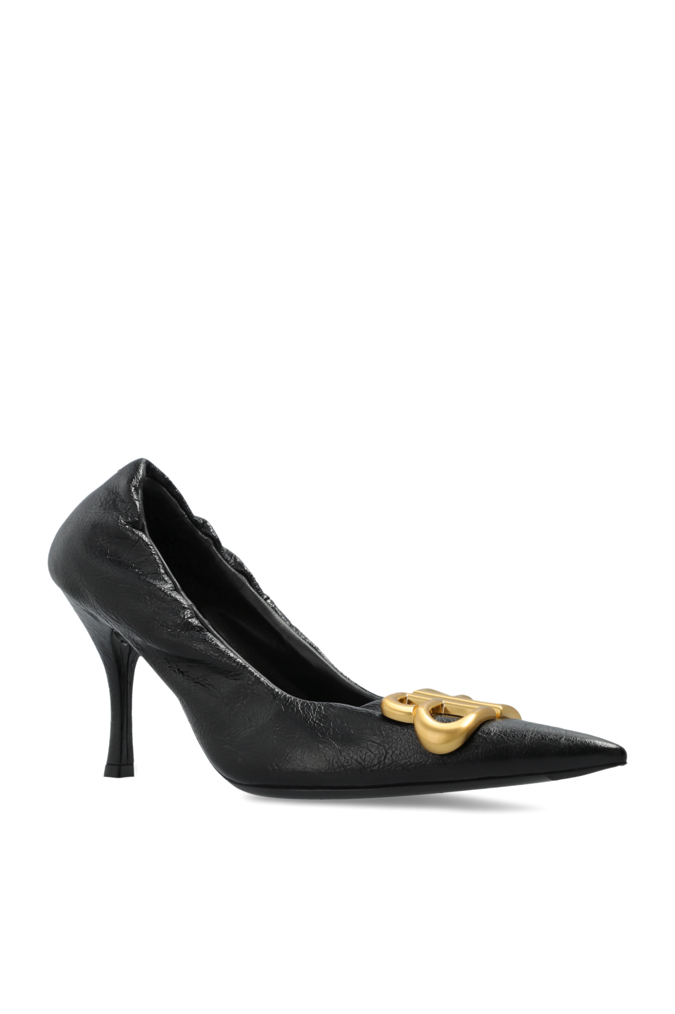 サンダル・ミュール Balenciaga Monaco Black Slingback With Logo サンダル・ミュール Balenciaga Monaco Black Slingback With